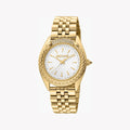 Just Cavalli Women's Gold Stainless Steel Watch, Silver Dial | Jc1l195m0355