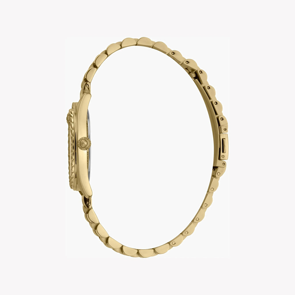 Just Cavalli Women's Gold Stainless Steel Watch, Silver Dial | Jc1l195m0355