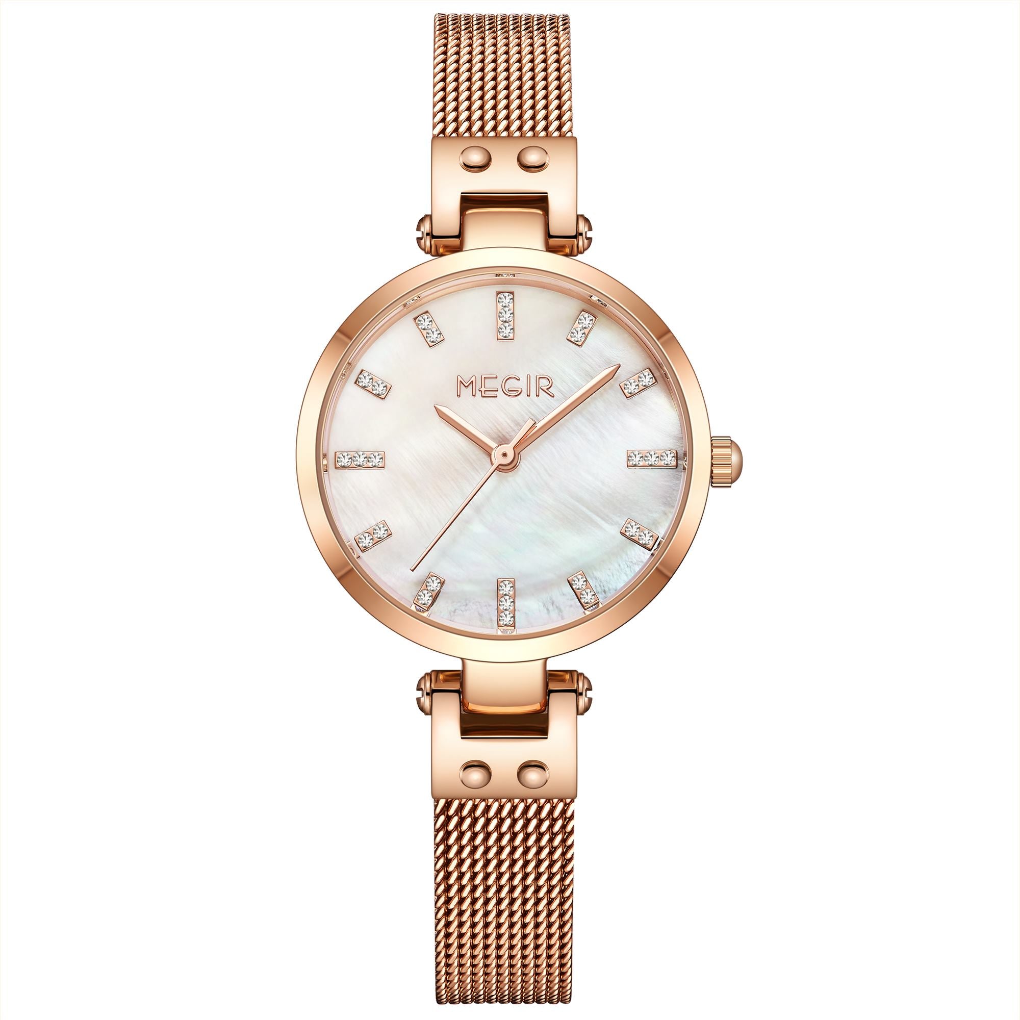 MEGIR Watches for Women Top Brand Fashion Ladies Wristwatch Waterproof Female Quartz Luxury Watch Montre Femme 7025-12