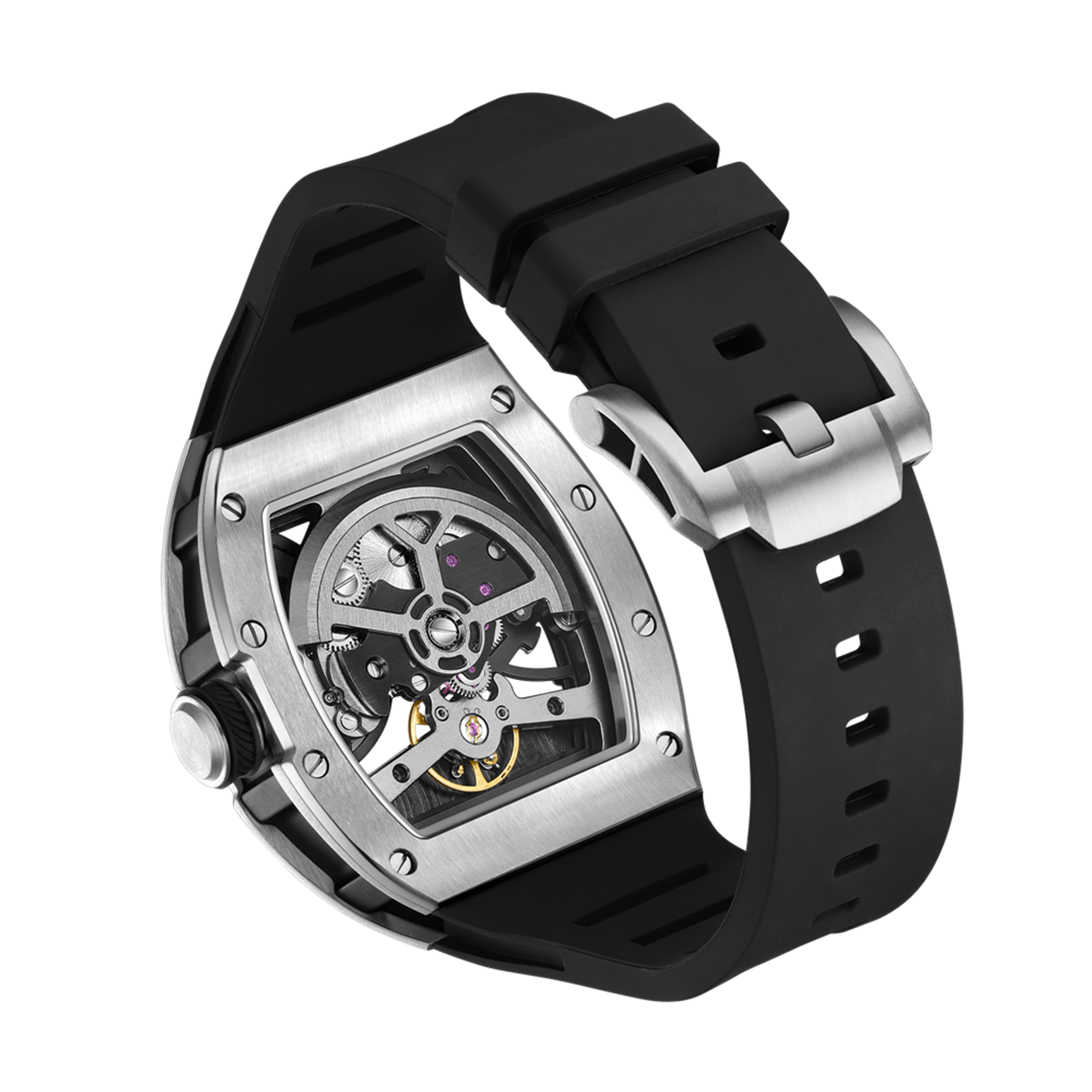 MEGIR Skeleton Dial Automatic Mechanical Movement Men Watch Fashion Sport Wristwatches Waterproof Man Clock Reloj Hombre 9190-14-12